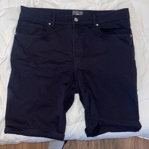 H&M slim fit shorts navy blue